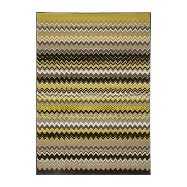 Zelený koberec Kayoom Stella 700 Multi Gold, 80 × 150 cm