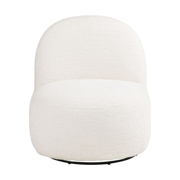 Krémovobiele otočné kreslo Milo – House Nordic-image-2