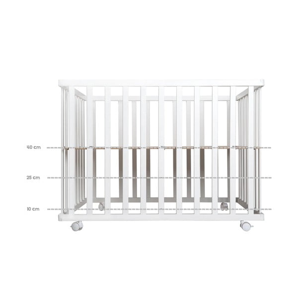 Biela detská ohrádka 100x75 cm Roba style – Roba-image-3