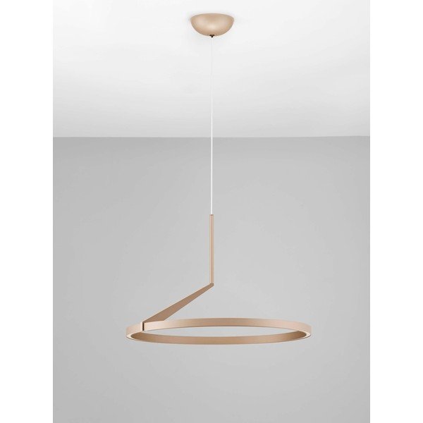 Hliníkové LED závesné svietidlo so stmievačom v ružovo zlatej farbe ø 60 cm Tilia – Nova Luce-image-4