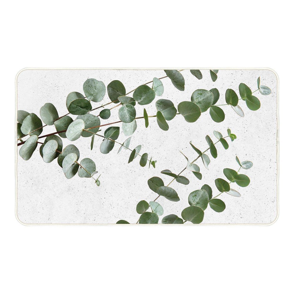 E-shop Biely/zelený koberec 45x75 cm Stevia – douceur d'intérieur