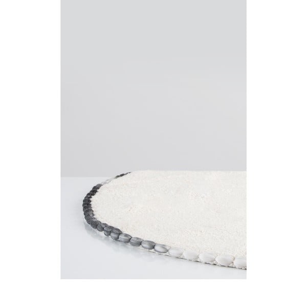 Krémovobiela bavlnená kúpeľňová predložka Irya Home Collection Ronan, ø 90 cm