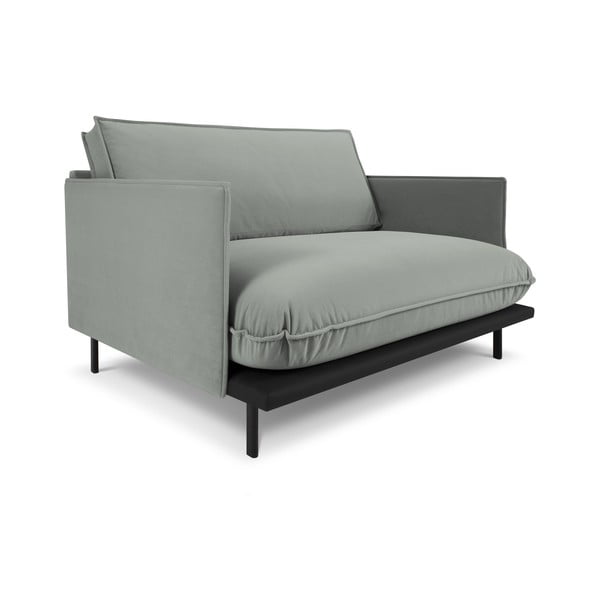 Sivé zamatové kreslo Auguste – Interieurs 86-image-2