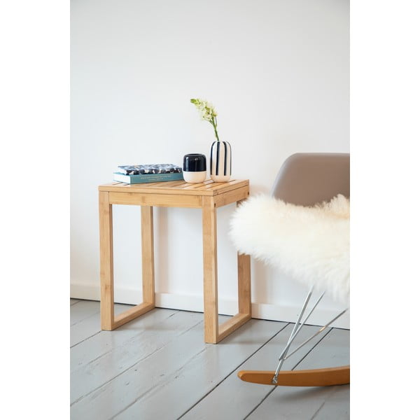 Bambusový odkladací stolík Wenko Bamboo-image-1