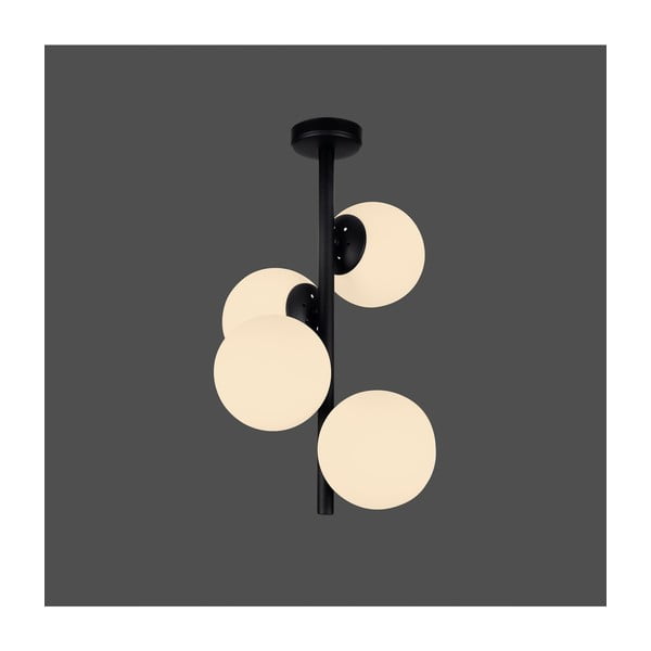 Čierne závesné svietidlo Squid Lighting Owl, výška 53 cm-image-1