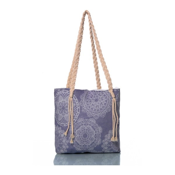 Modrá taška Homedebleu Lace, 50 × 40 cm