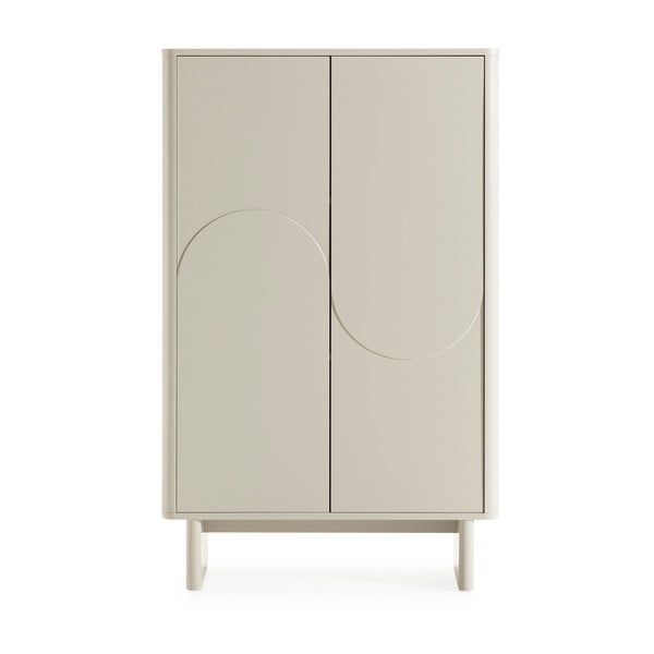 Krémovobiela skrinka 80x130x40 cm Solei – MOME