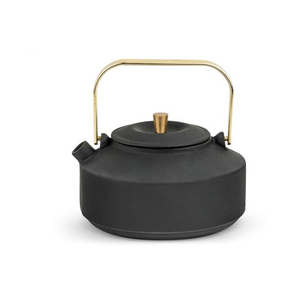 Čierna kanvica na čaj z liatiny so sitkom 1 l Shangdong – Bredemeijer