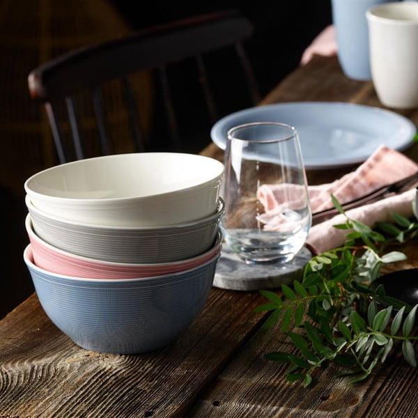 Bielo-modrá porcelánová miska Villeroy & Boch Like Color Loop, 750 ml-image-3