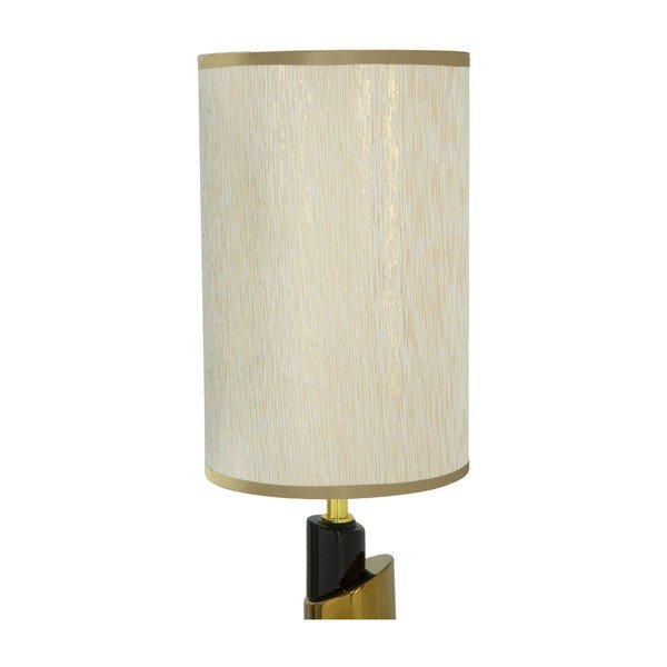 Biela stolová lampa s konštrukciou v zlatej farbe Mauro Ferretti Tower-image-4