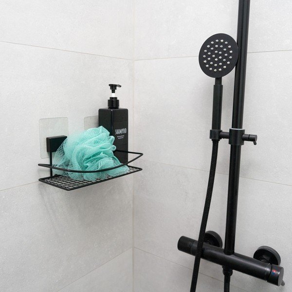 Samodržiaca kúpeľňová polička Compactor Magic Bath-image-1