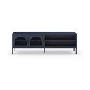 Tmavomodrý TV stolík 160x50 cm Diora – Marckeric