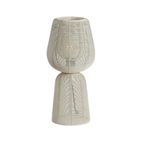 Krémová stolová lampa (výška 42 cm) Aboso – Light & Living-image-3