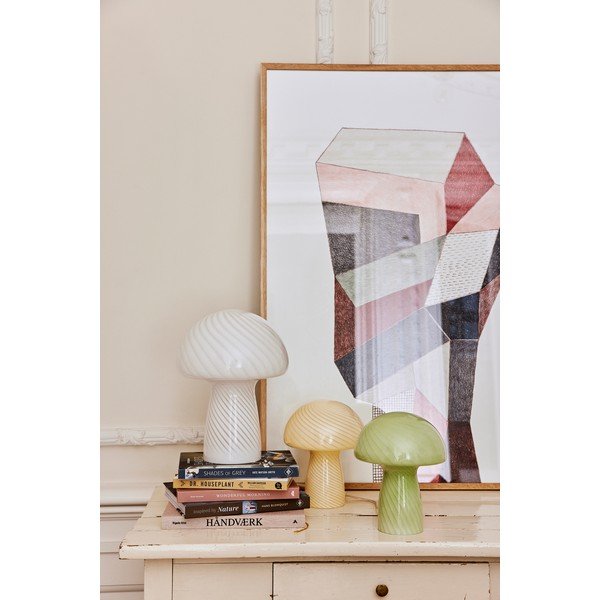 Žltá stolová lampa Bahne & CO, výška 23 cm-image-1