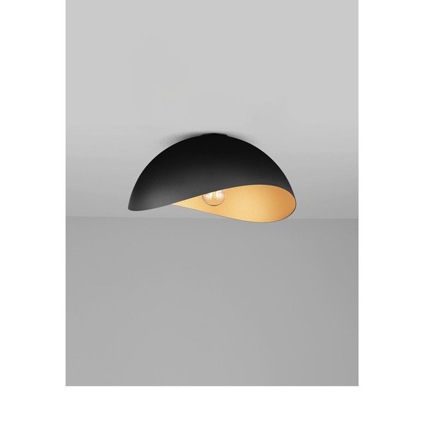 Matne čierne/v zlatej farbe kovové stropné svietidlo Opsi – Nova Luce-image-2