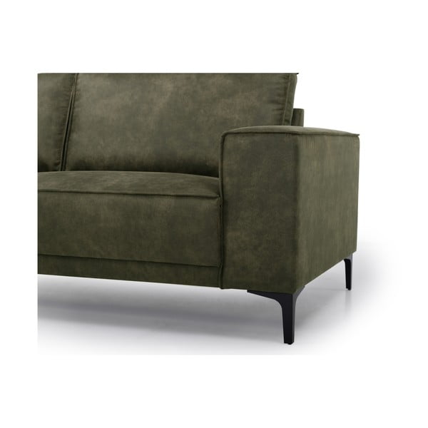 Zelená rohová pohovka z imitácie kože (ľavý roh) Copenhagen – Scandic-image-2