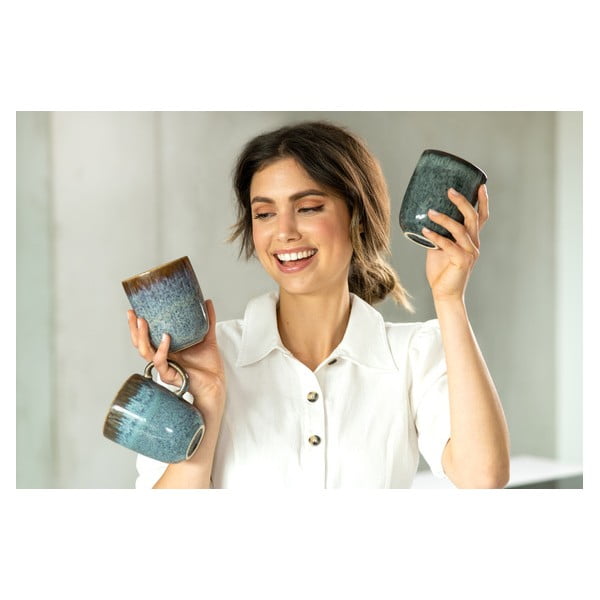 Tyrkysovo-hnedý kameninový hrnček Villeroy & Boch Like Lave, 400 ml-image-4