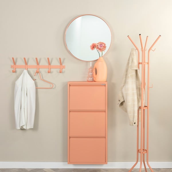 Kovový nástenný vešiak v lososovej farbe 70 cm Dexter – Spinder Design-image-1