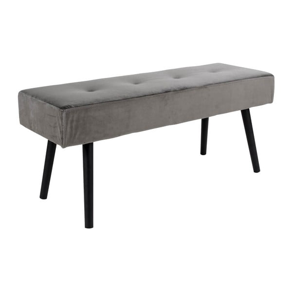 Sivá zamatová lavica Bonami Essentials Skiby-image-2