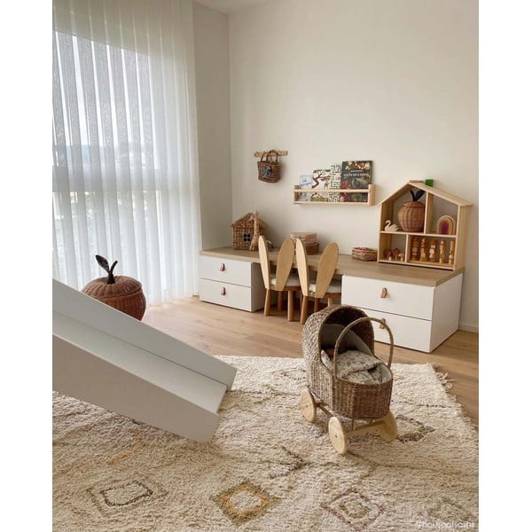 Béžový prateľný ručne tkaný bavlnený koberec 170x240 cm Kaarol Earth – Lorena Canals-image-1