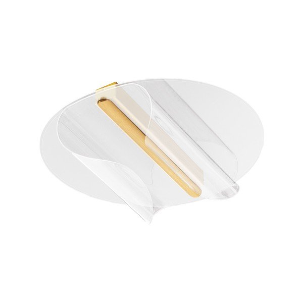 Hliníkové LED stropné svietidlo so stmievačom v zlatej farbe 55x45 cm Valentin – Nova Luce