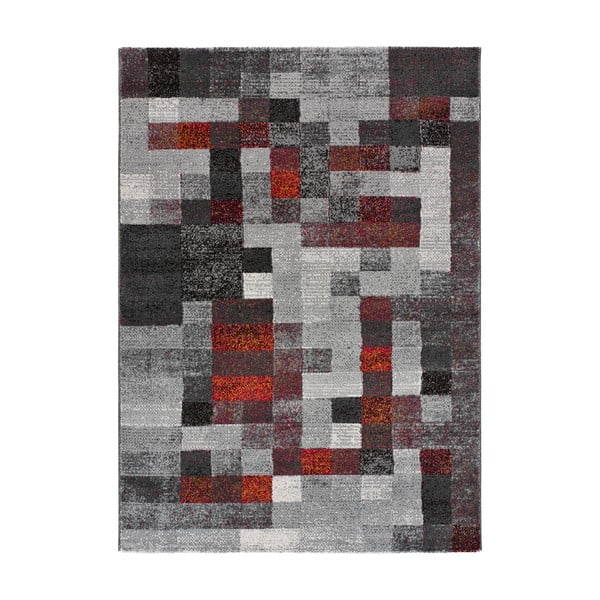 Červeno-sivý koberec 133x190 cm Fusion - Universal
