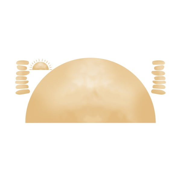 Detská samolepka na stenu 155x75 cm Watercolor Sun - Ambiance-image-3