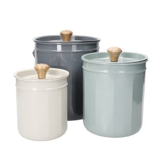 Oceľové nádoby na kompostovateľný odpad v súprave 3 ks - Kitchen Craft