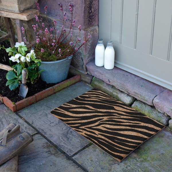 Rohožka z kokosového vlákna 40x60 cm Zebra – Artsy Doormats-image-3