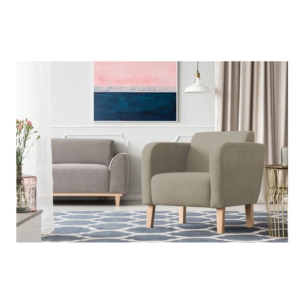 Sivohnedé kreslo Kooko Home Swing-image-1