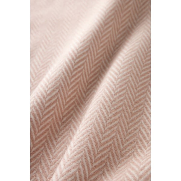 Ružový pléd s podielom bavlny Euromant Skyline, 140 x 180 cm-image-3