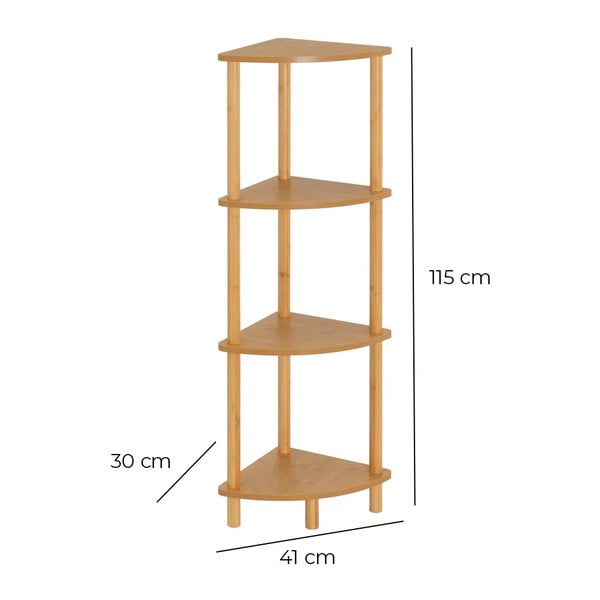 Regál v prírodnej farbe 30x115 cm – Casa Selección-image-4