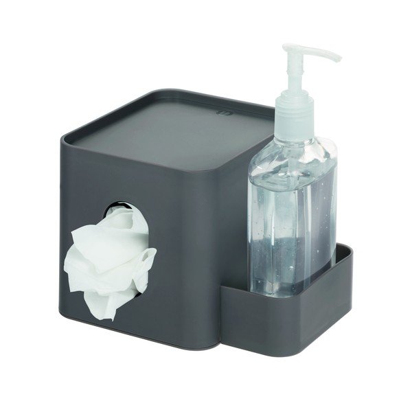 Sivý box na vreckovky iDesign Caddy-image-2