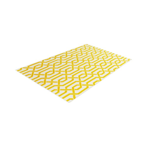 Žltý vlnený koberec Bakero Camilla, 120 × 180 cm