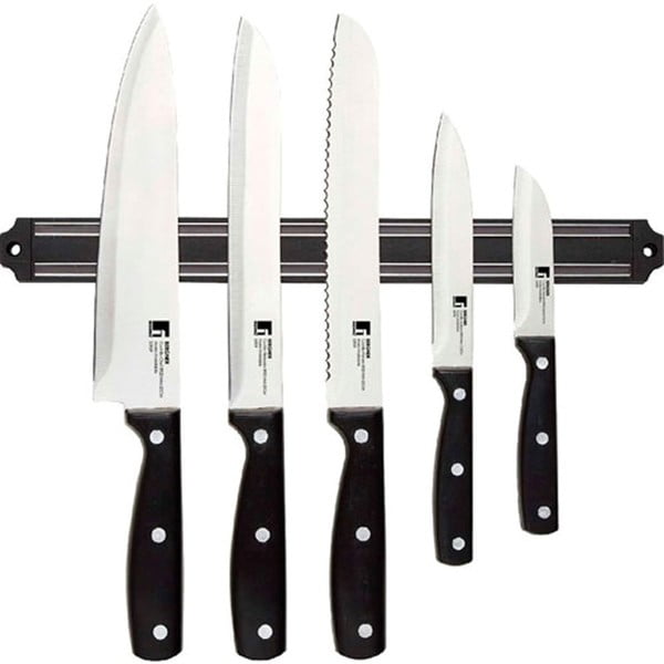 Sada 5 nožov s magnetickým držiakom Bergner Masterpro