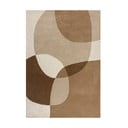 Hnedý/béžový ručne tkaný vlnený koberec 200x290 cm Glow – Flair Rugs