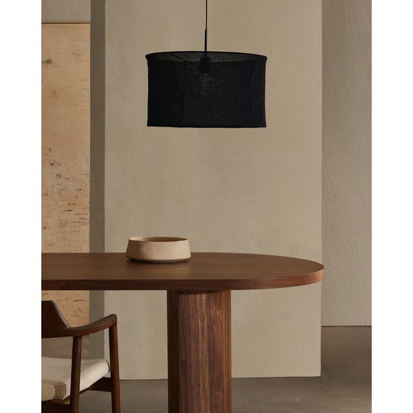 Čierne tienidlo ø 50 cm Mariela – Kave Home-image-1