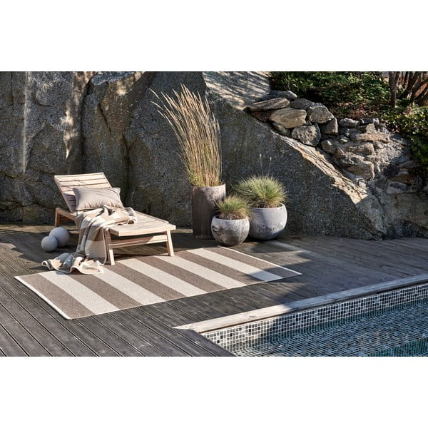 Béžovo-krémový vnútorný a vonkajší koberec 140x180 cm Bob Mud Vanilla – Pappelina-image-3