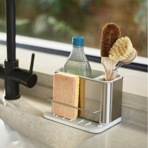 Kovový stojan na umývacie prostriedky v striebornej farbe Surface – Joseph Joseph-image-1