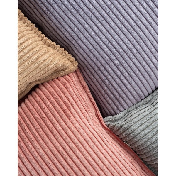 Svetlohnedý menčestrový detský pohovkový vankúš Block – Wigiwama-image-3