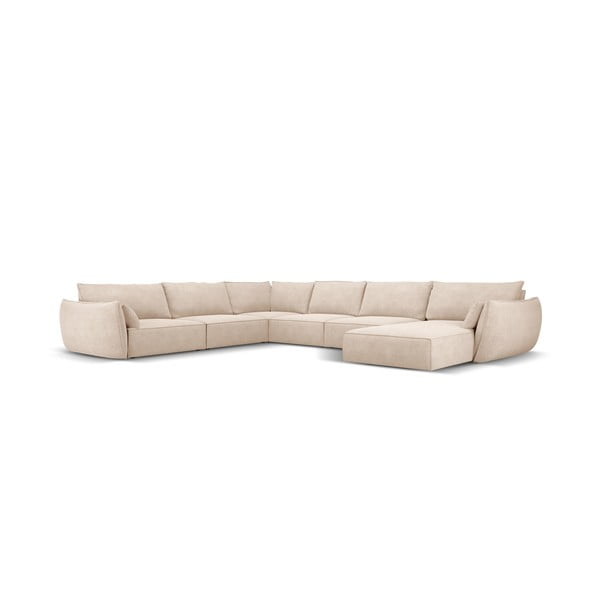 Béžová rohová pohovka (ľavý roh) Vanda - Mazzini Sofas-image-2