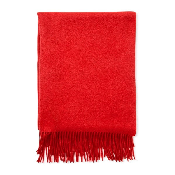 Červený kašmírový šál Bel cashmere Lea, 200 x 70 cm