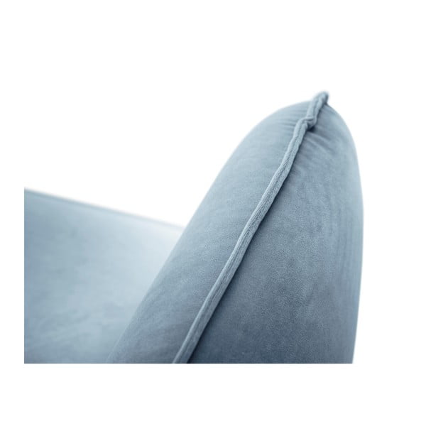 Svetlomodré zamatové kreslo Cosmopolitan Design Vienna-image-3