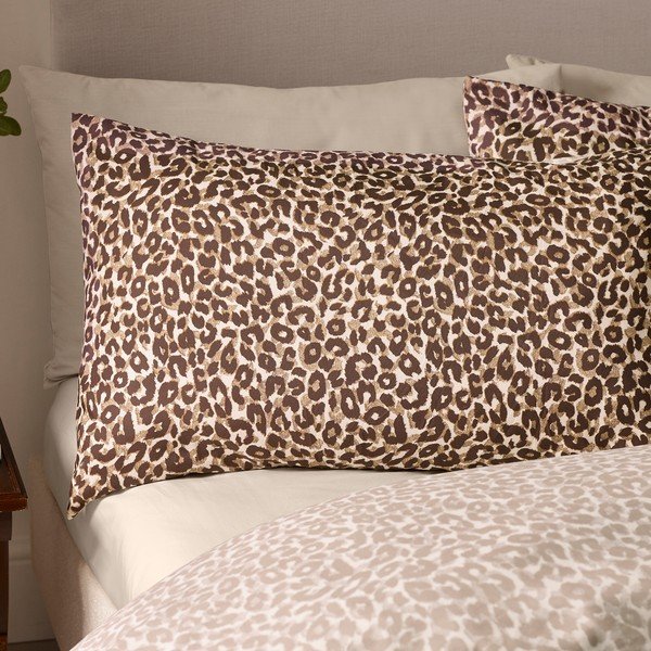 Hnedé obliečky na jednolôžko 135x200 cm Animal Print – Catherine Lansfield-image-2