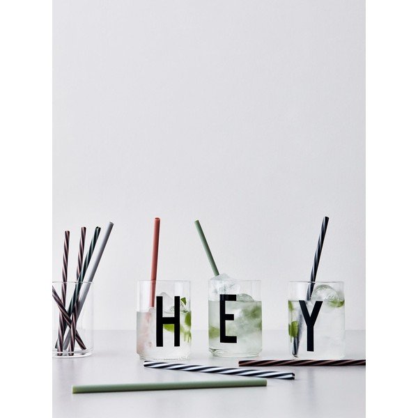 Súprava 10 slamiek Design Letters Multi-image-2