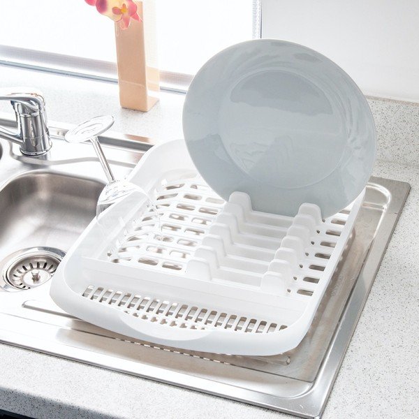 Biely odkvapkávač na taniere Addis Signature, 39,5 x 33 cm-image-1