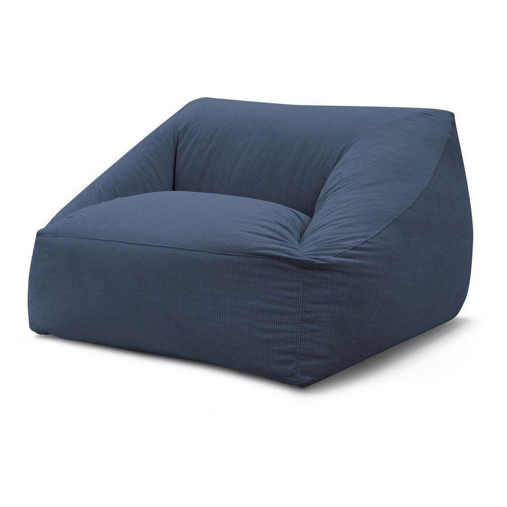 Tmavomodrý menčestrový sedací vak Lilibet – Bobochic Paris