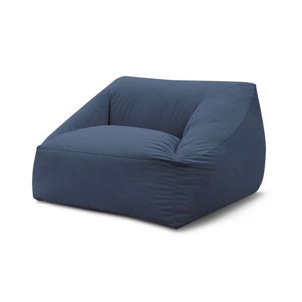 Tmavomodrý menčestrový sedací vak Lilibet – Bobochic Paris