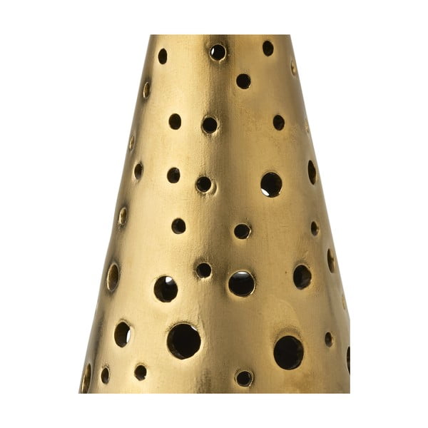 Porcelánový svietnik v zlatej farbe Kähler Design Nobili, výška 19 cm-image-2