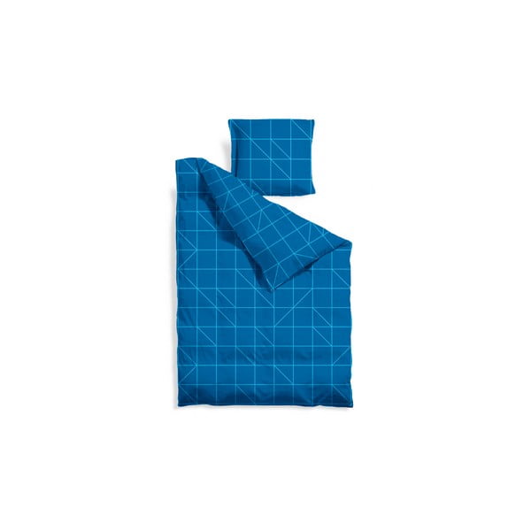 Predĺžené obliečky Turquoise Geometric, 140x220 cm